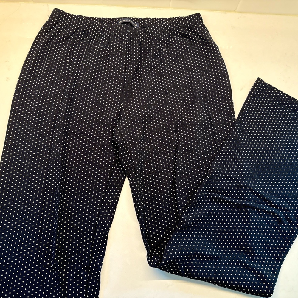 Brandy Melville Black and White Polka Dot Straight Leg Pants